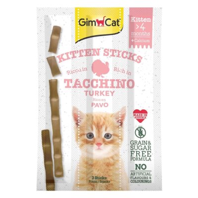 Gimcat Hindili Yavru Kedi Ödül Çubukları (3 x 3 gr)