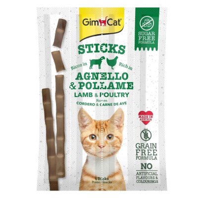 Kuzu ve Tavuklu Tahılsız Kedi Ödül Çubuğu 4 x 20 gr