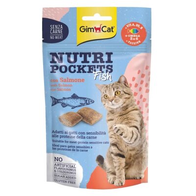 Gimcat Tahılsız Somon Kremalı Kıtır Kedi Ödülü 60 gr