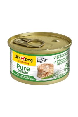 Gimdog Pure Delight Tavuklu Kuzulu Köpek Konservesi 85 gr