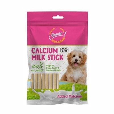 Gnawlers Kalsiyumlu Sütlü Köpek Çiğneme Çubuğu 270 gr