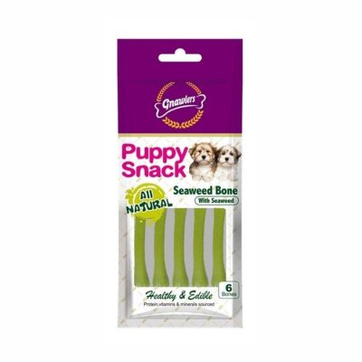Gnawlers Deniz Yosunlu Yavru Köpek Ödül Kemiği 6'lı 40 gr