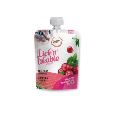 Gnawlers Somon ve Kızılcıklı Krema Kedi Ödülü 100 gr