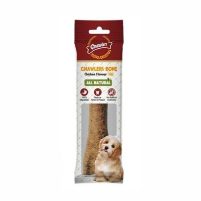 Gnawlers Kolajenli Tavuklu Köpek Ödül Kemiği L 20 cm 265 gr