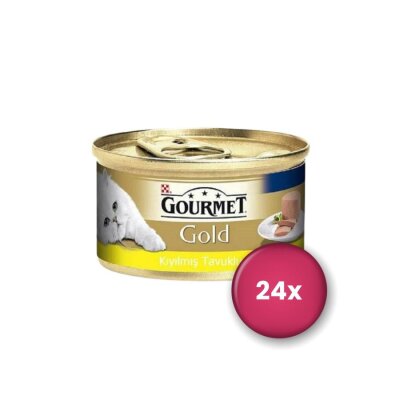 Yetişkin için Kıyılmış Tavuklu 24 x 85 gr Yaş Kedi Maması