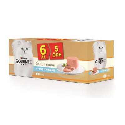 Gourmet Gold Kıyılmış Ton Balıklı Kedi Konservesi 85 gr (6 Al 5 Öde)
