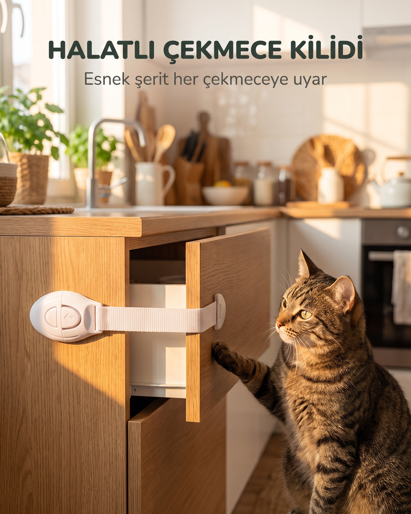 Halatlı Çekmece Kilidi