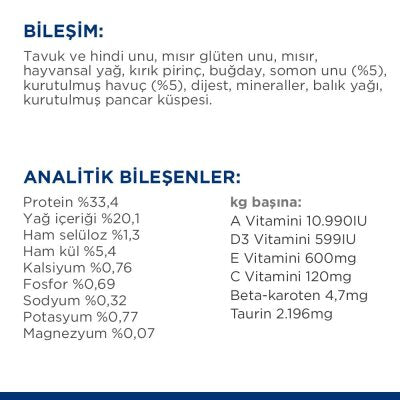 Somonlu ve Havuçlu Yetişkin Kedi Kuru Maması 1,5 kg