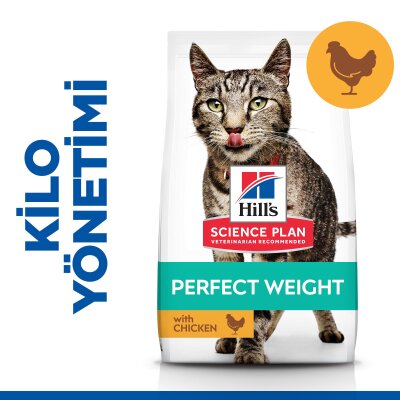 Hill's Science Plan İdeal Kilo Tavuklu Yetişkin Kedi Maması 2,5 kg