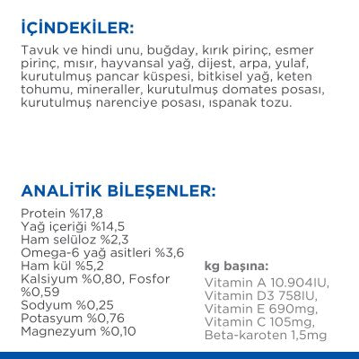 Hill's Science Plan +7 Yaşlı Küçük Irk Tavuklu Köpek Maması (1,5 kg)