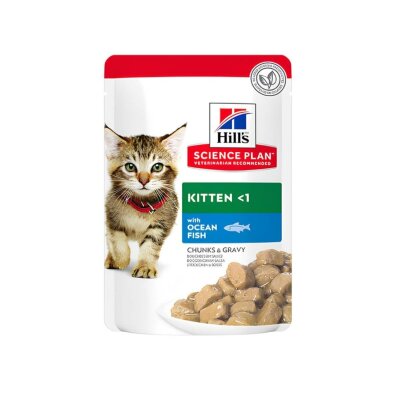 Hill's Science Plan Soslu Okyanus Balıklı Yavru Kedi Yaş Maması 85 gr