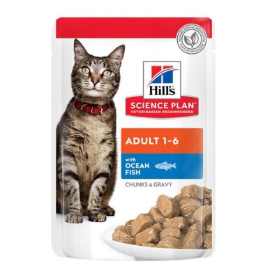 Hill's Science Soslu Okyanus Balıklı Yetişkin Kedi Yaş Maması 85 gr