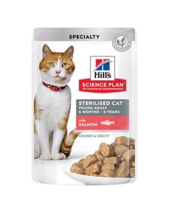Hill's Science Plan Soslu Somonlu Kısırlaştırılmış Yaş Mama 85 gr