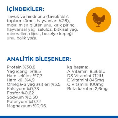 Hill's Tüy Yumağı Önleyici Tavuklu Yetişkin Kedi Maması 1,5 kg