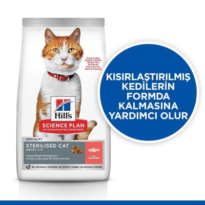 Hill's Science Plan Kısırlaştırılmış Somonlu Kedi Maması 1,5 kg