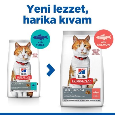 Hill's Science Plan Kısırlaştırılmış Somonlu Kedi Maması 1,5 kg