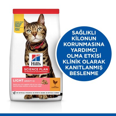 Hill's Science Plan Light Tavuklu Kilo Kontrolü Kedi Maması 1,5 kg