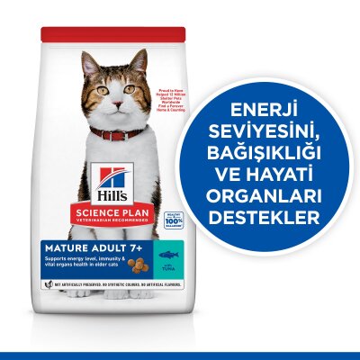 Hill's Mature +7 Ton Balıklı Yaşlı Kedi Maması 1,5 kg