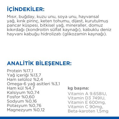 Hill's +7 Yaşlı Orta Irk Kuzulu Pirinçli Köpek Maması 12+2 kg