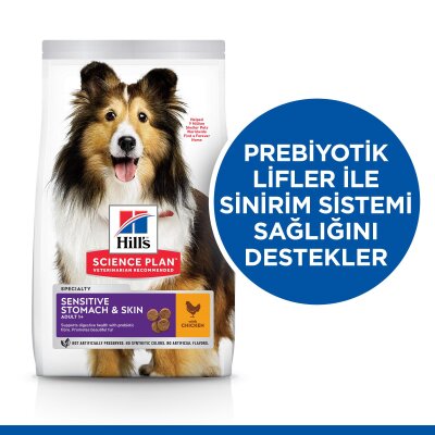 Hill's Hassas Deri-Mide Tavuklu Orta Irk Köpek Maması 2,5 kg