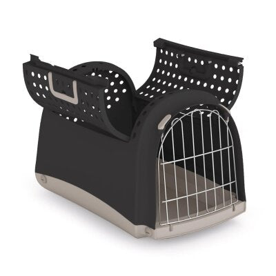 Imac Cabrio Üstü Açılabilen Kedi Taşıma Çantası (Antrasit)