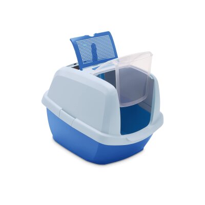 Imac Maddy Junior Karbon Filtreli Kapalı Kedi Tuvaleti (Mavi)