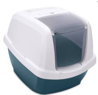 Imac Maddy Üstü Açılır Kapalı Kedi Tuvaleti Lacivert 65x47,5x47,5 cm