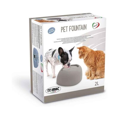 Imac Filtreli Otomatik Kedi ve Köpek Su Pınarı 2 L (Buz Mavisi)
