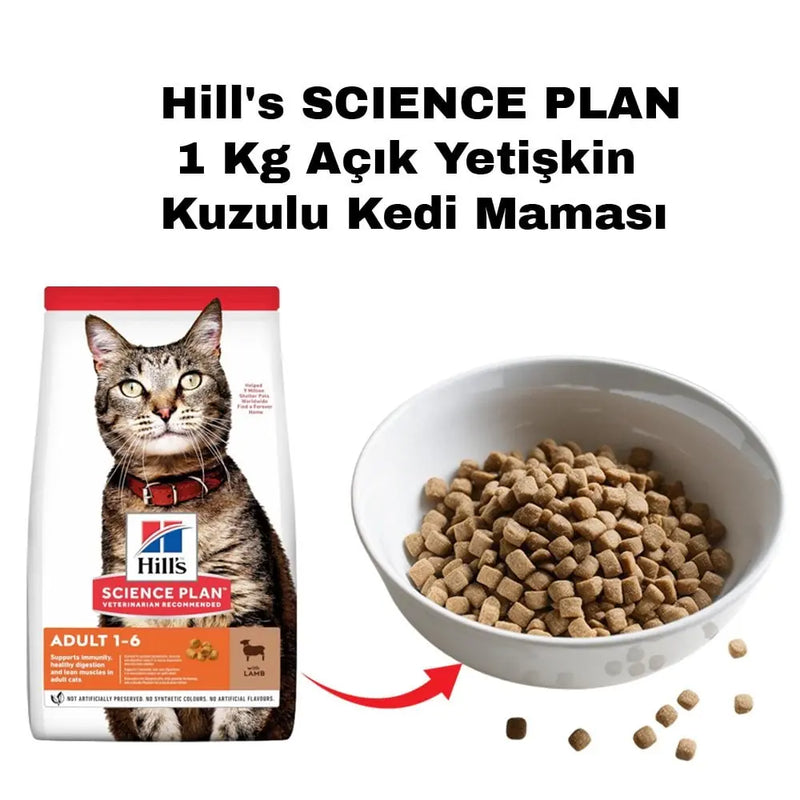Hill's Science Plan Kuzu Etli Yetişkin Kedi Maması 1 kg
