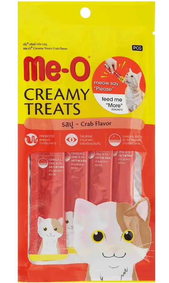 Me-O Somonlu Kremalı Kedi Ödülü ve Ek Besin 60 g (4x15 g)
