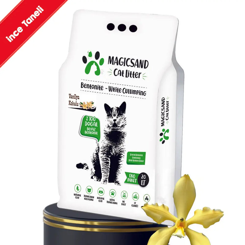 Magicsand Vanilya Kokulu İnce Taneli Kedi Kumu 20 L