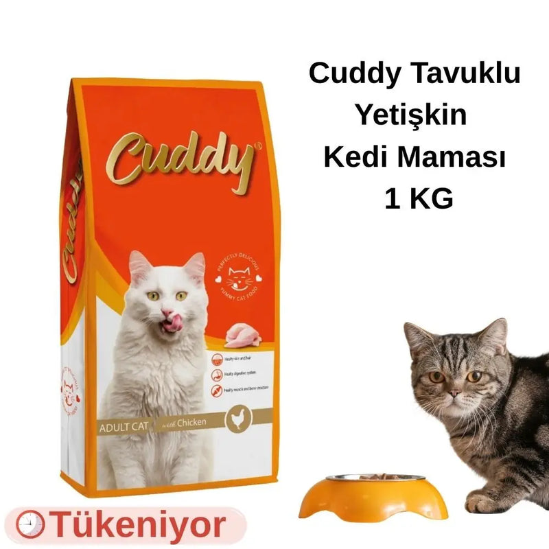 Cuddy Tavuklu Yetişkin Kedi Maması 1 kg