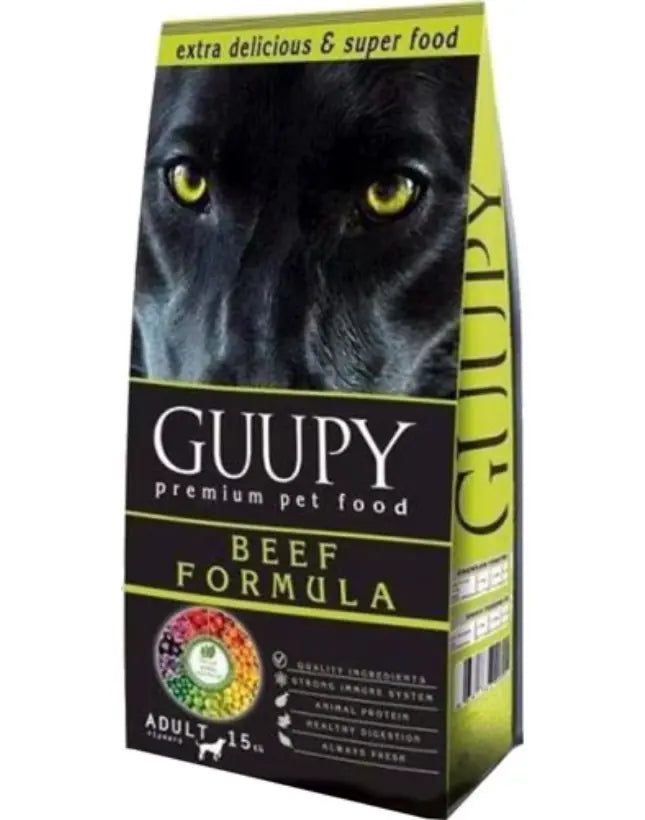 Guupy Dog Biftekli Tahılsız Yetişkin Köpek Maması 15 kg