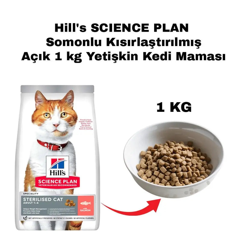 Hill's Science Plan Somonlu Kısırlaştırılmış Kedi Maması 1 kg