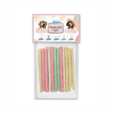 Jooys Renkli Munchy Burgu Köpek Çiğneme Çubuğu 50'li