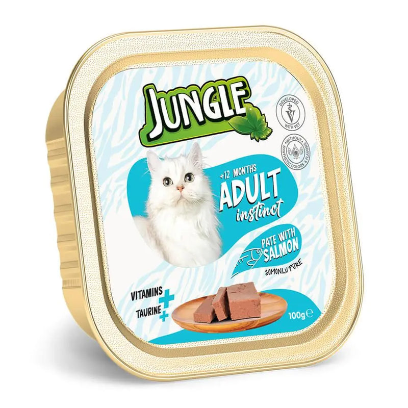 Jungle Somonlu Ezme Yetişkin Kedi Konservesi 100 gr