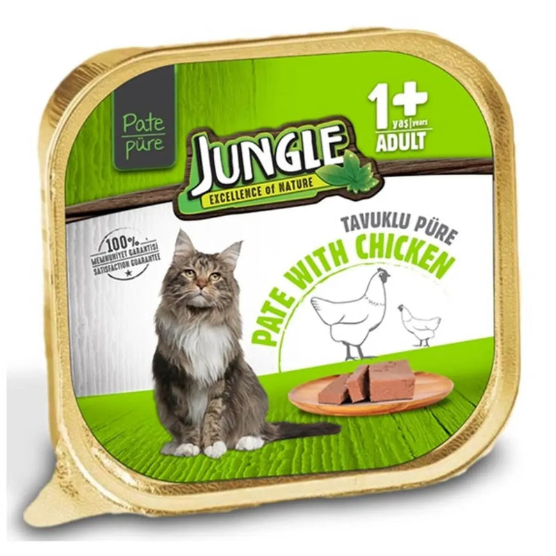 Jungle Tavuklu Ezme Yetişkin Kedi Konservesi 100 gr