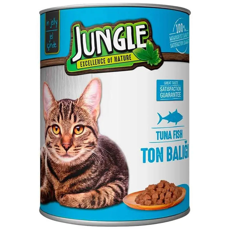 Jungle Ton Balıklı Parça Yetişkin Kedi Konservesi 415 gr