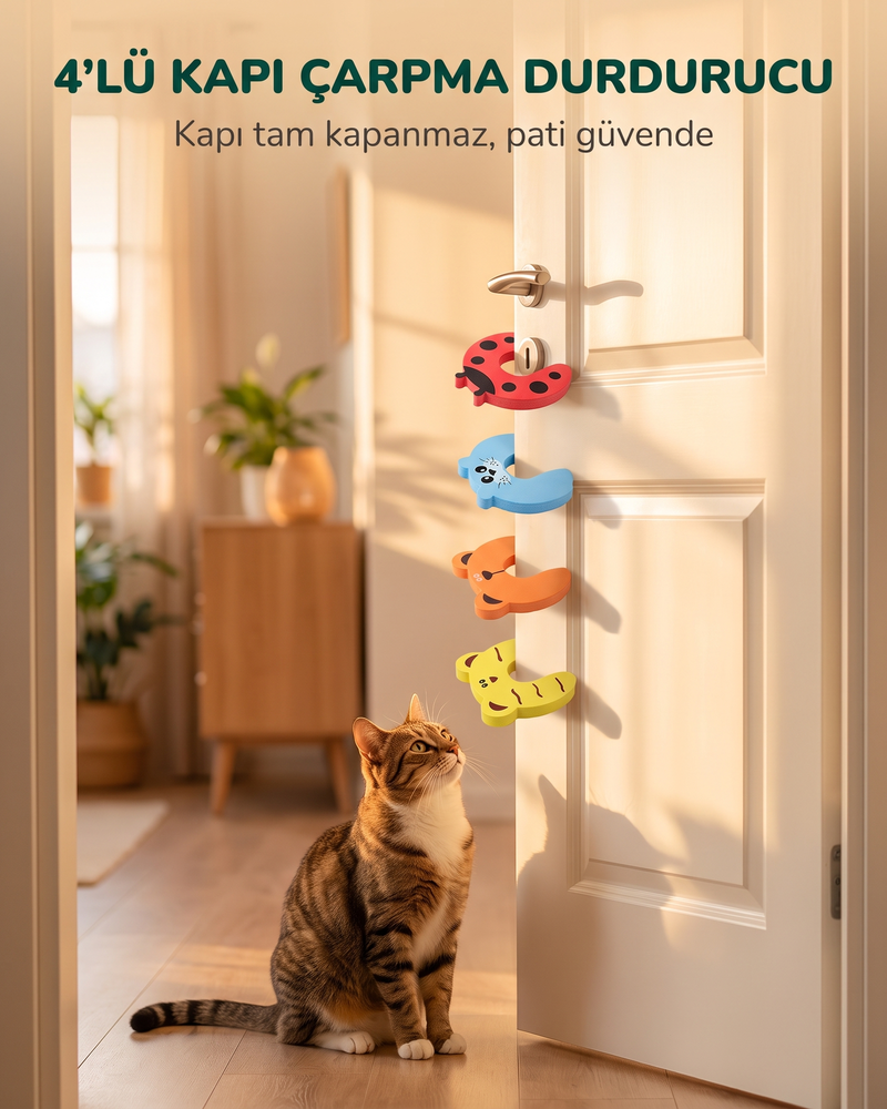 Kapı Çarpma Durdurucu (4'lü Set)