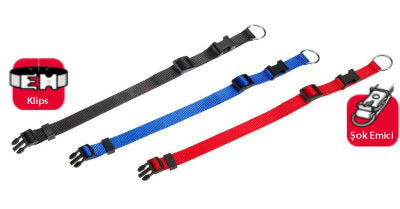 Karlie Basic Ayarlanabilir Köpek Boyun Tasması 20-35 cm Siyah