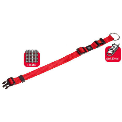 Karlie Ayarlanabilir Naylon Köpek Boyun Tasması XS 20-35 cm Kırmızı