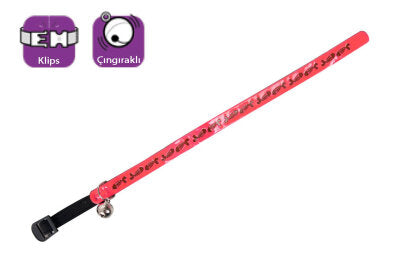 Karlie Çıngıraklı Balık Desenli Kedi Boyun Tasması (30 cm, Pembe)