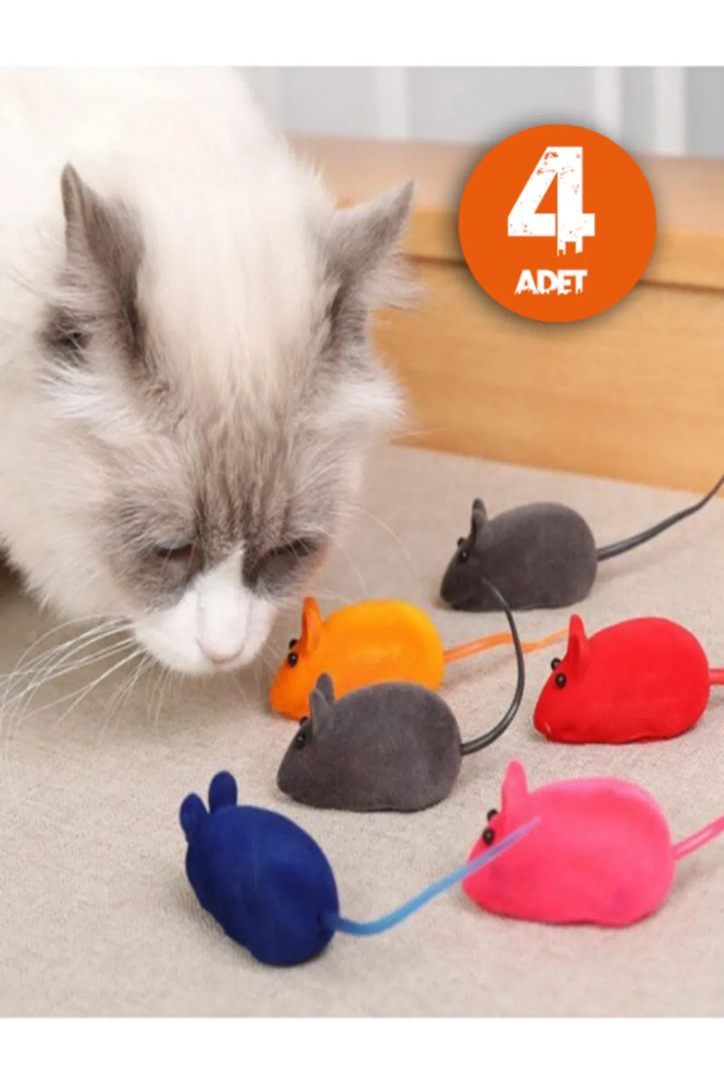 Kedi Oyun Faresi 4'lü Set
