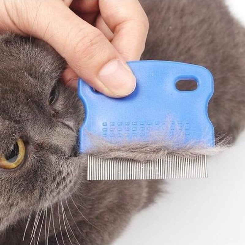 Sık Metal Dişli Kedi Köpek Bit ve Pire Tarağı
