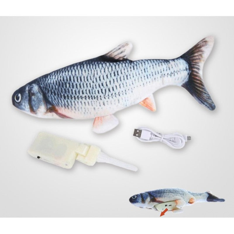 USB Şarjlı Sensörlü Hareketli Balık Kedi Oyuncağı