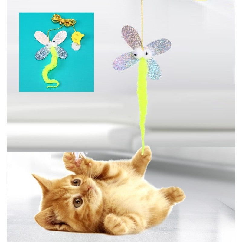 Kelebek Modelli Kendinden Yapışkanlı Kedi Oyun Oltası