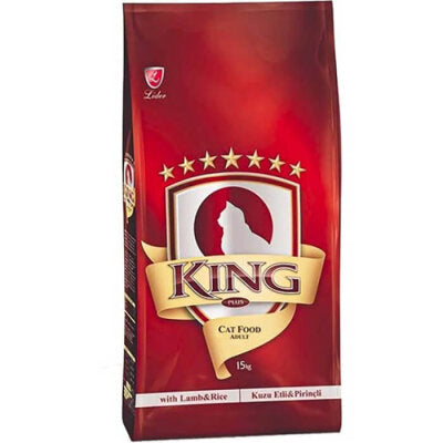 King Kuzu Etli Pirinçli Yetişkin Kedi Kuru Maması 15 kg