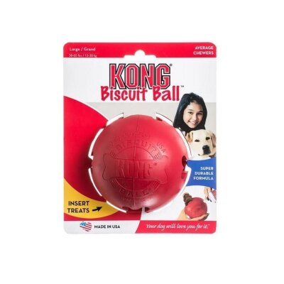 Kong Biscuit Ödül Hazneli Doğal Kauçuk Köpek Topu (S)
