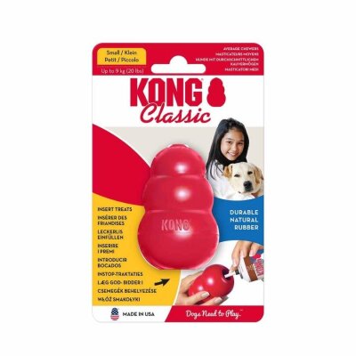 Kong Classic Doldurulabilir Kauçuk Köpek Isırma Oyuncağı S