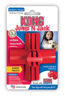 Kong Jump'N Jack Doğal Kauçuk Diş Bakım Köpek Oyuncağı L